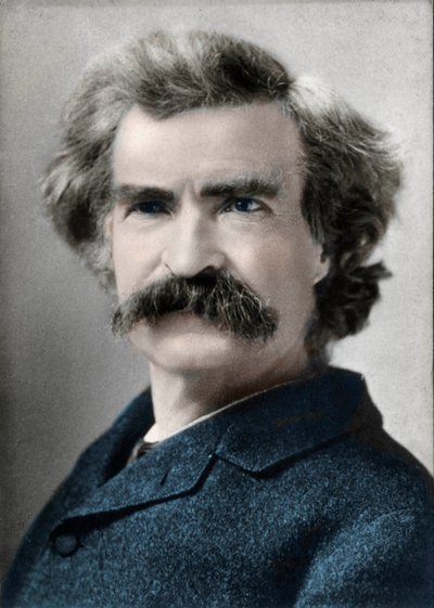 马克-吐温（Samuel Langhorne Clemens）的肖像（1835-1910）美国作家 作者 未知艺术家