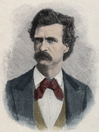 马克-吐温的肖像（Samuel Langhorne Clemens 作者 未知艺术家