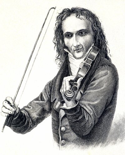 尼科-帕格尼尼（1782 - 1840）的画像 作者 未知艺术家