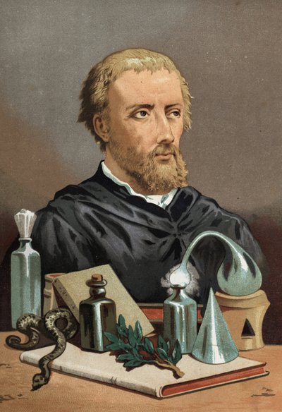 帕拉塞尔苏斯（Philipp Aureolus Theophrastus Bombast von Hohenheim）画像 作者 未知艺术家