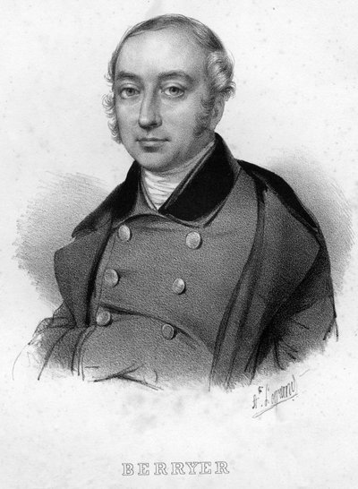 法国律师和政治家皮埃尔-安托万（Pierre-Antoine）-贝里耶（1790-1868）（Berryer fils）的画像 作者 未知艺术家