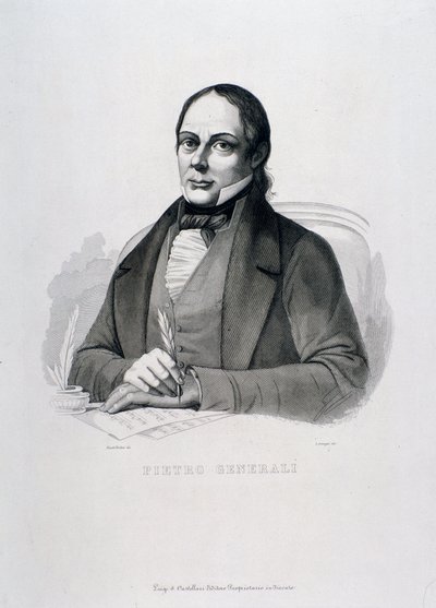 Pietro Generali 的肖像（雕刻） 作者 未知艺术家