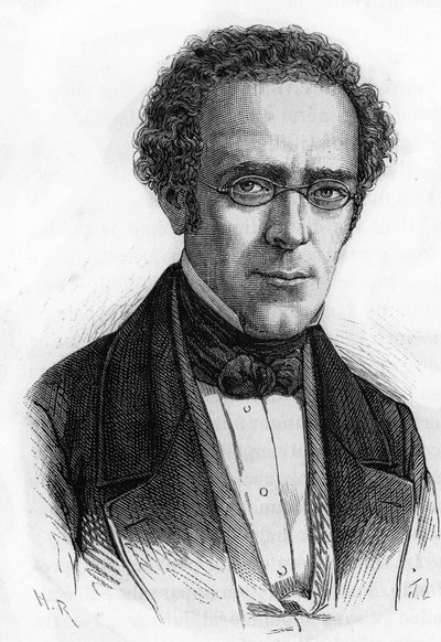 法国政治家Prosper Duvergier de Hauranne的画像（1798 - 1881）。 作者 未知艺术家