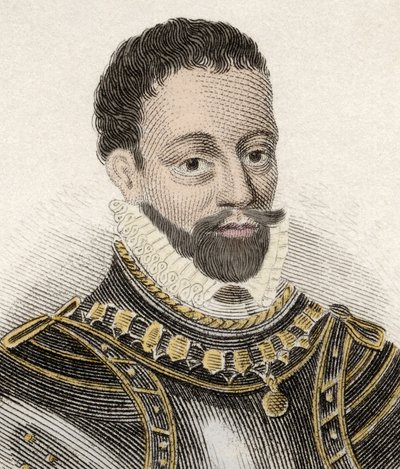 英国海军上将罗伯特·布莱克 (1599-1657) 的肖像。 作者 未知艺术家