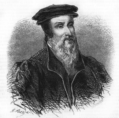 罗伯特一世-埃斯蒂纳（1498 - 1559）的肖像，人文主义者，出版商和印刷商。 作者 未知艺术家