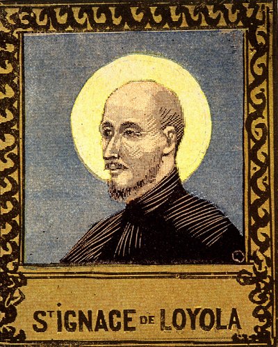 耶稣会创始人圣依纳爵（1491-1556）的画像。19世纪。 作者 未知艺术家