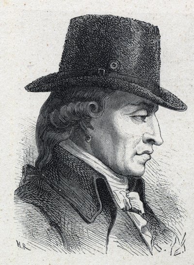 Stanislas Marie Maillard（1763-1794）的肖像，法警和法国大革命的象征性人物。 作者 未知艺术家