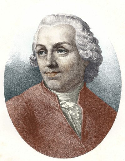 艾蒂安-邦诺-德-孔迪拉克神父（1715-1780）法国哲学家的肖像。 作者 Unknown artist