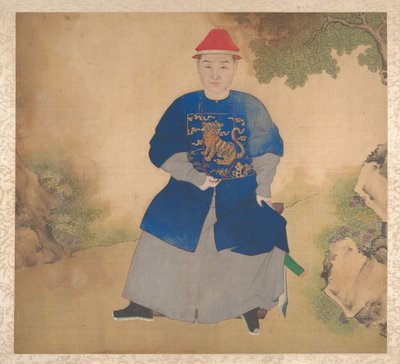 家庭成员肖像，19 世纪中叶（19 叶画册；绢本彩墨画） 作者 未知艺术家