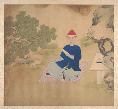 家庭成员肖像，19 世纪中叶（19 叶画册；绢本彩墨画） 作者 未知艺术家