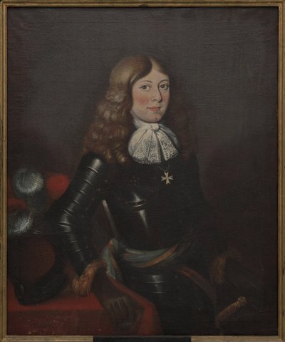 Prince Alexandre de Courlande - Portrait of the prince Alexander of Courland (1658-1686), Anonymous . Oil on canvas, Second Half of the 17th cen.. Dimension : 90x74 cm. Nationalmuseum Stockholm 作者 未知艺术家