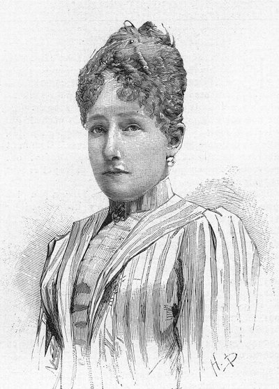 比利时的斯蒂芬妮公主（1864-1945），比利时利奥波德二世的女儿，哈布斯堡的罗多尔夫的妻子。 作者 未知艺术家