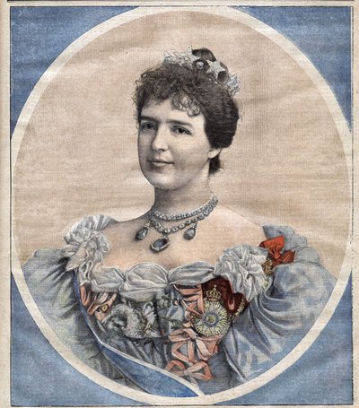 玛丽皇后--葡萄牙的艾米莉（1865-1951），生于奥尔良公主，国王查理一世的妻子（1863-1908）。 作者 未知艺术家