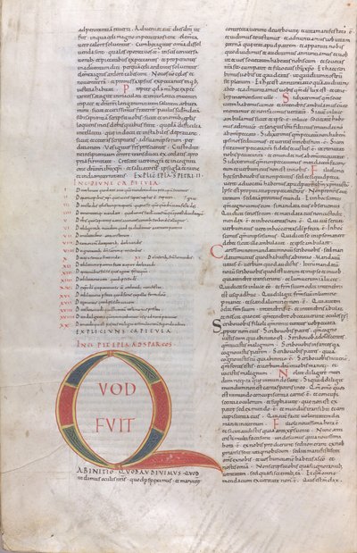 Quod fuit ab initio, 插图首字母 作者 未知艺术家