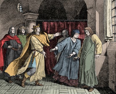 路德维希与弗里德里希的和解——神圣帝国皇帝路易四世（或巴维埃的路易三世）之间的和解 作者 未知艺术家