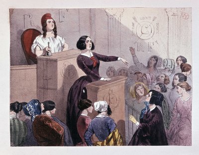 共和党妇女俱乐部，革命1848（俱乐部由波林-罗兰领导 作者 未知艺术家