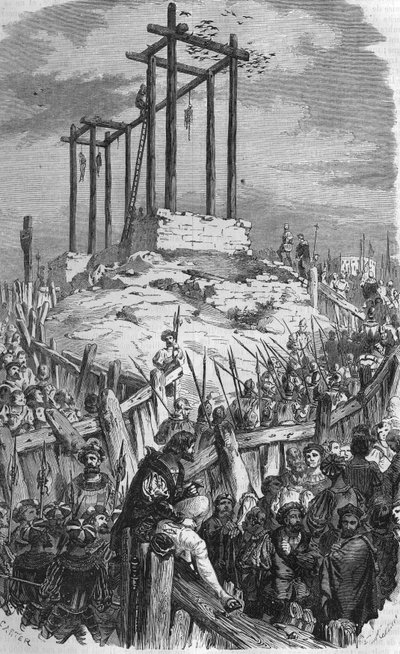 Samblancay死了，他在1527年被绞死。 作者 未知艺术家
