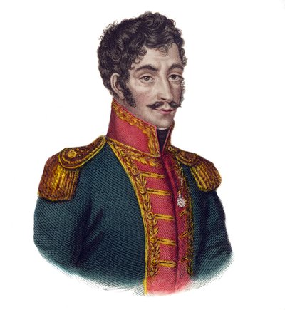 西蒙-玻利瓦尔（1783-1830），被称为 "解放者"。 作者 Unknown artist