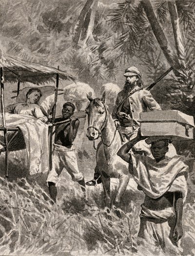 塞缪尔-怀特-贝克爵士（1821-1893 年），英国旅行家和探险家。 作者 未知艺术家
