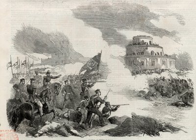 1852年4月卡塞罗斯山战役--胡斯托-何塞-德-乌尔基萨（1801-70）的起义；反对阿根廷独裁者胡安-曼努埃尔-德-罗萨斯（1793-1877）--卡塞罗斯战役，或2月3日卡塞罗斯山战役 作者 未知艺术家