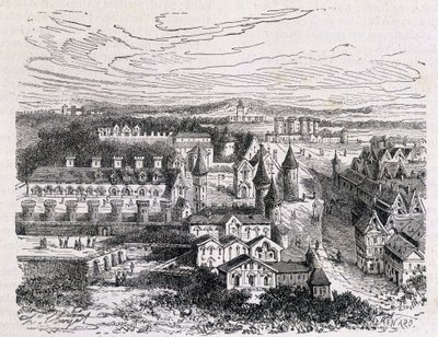 Palais des Tournelles，位于圣保罗酒店对面 - 雕刻，19 世纪末 作者 未知艺术家