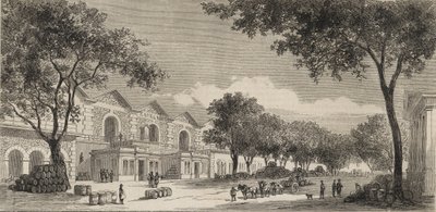 1861年巴黎的葡萄酒仓库 - Eaux de vie区 作者 未知艺术家