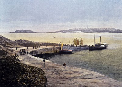 来自迪纳尔的圣马洛湾 - 在“”法国。 水彩旅行回忆”，sd。 19世纪 作者 未知艺术家