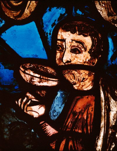 葡萄酒的发现（彩色玻璃） 作者 未知艺术家