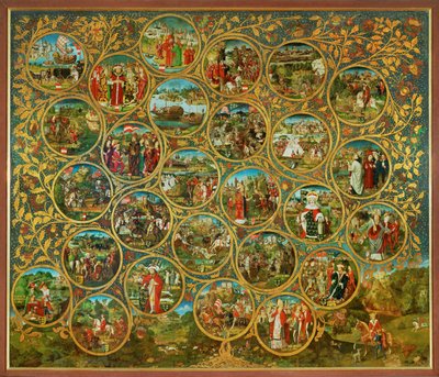 奥斯塔里奇 "首任统治者巴本贝格侯爵和公爵的家谱 作者 未知艺术家