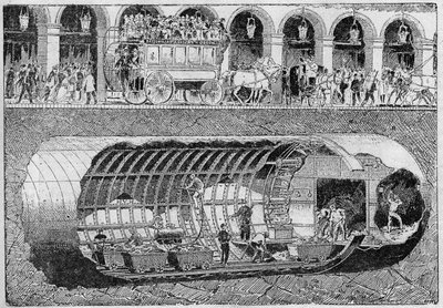 1895年，里沃利大街下的道路被打穿。 作者 未知艺术家
