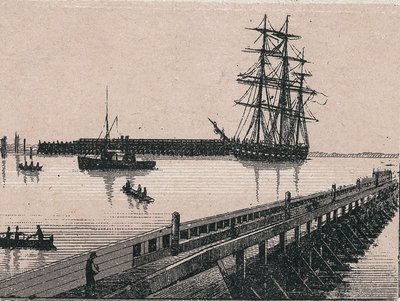 加来市的港口在 "世界168景 "中，无日期（19世纪末）。 作者 未知艺术家