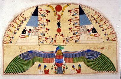 The spirit of Chnuphis - in “” Monuments of Egypt and Upper Nubia”” by Ippolito Rosellini (Rossellini). 作者 未知艺术家