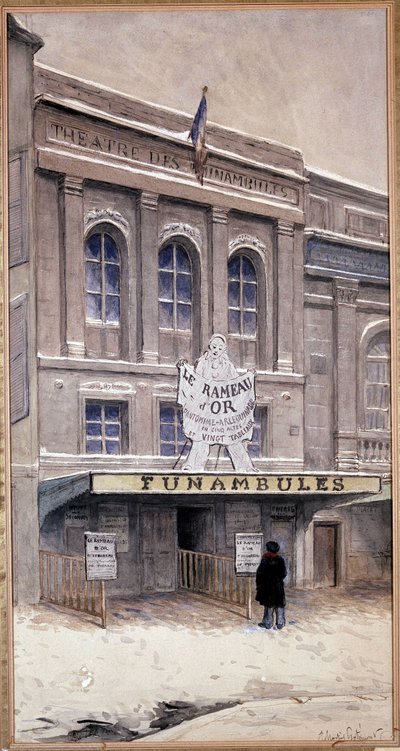 Funambules 剧院，寺庙 bd - 19 世纪 作者 未知艺术家