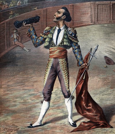 1892年的Toreador服装。 作者 未知艺术家