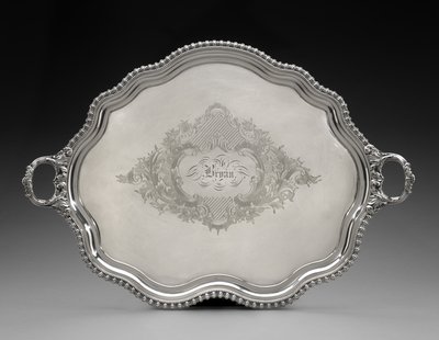纸盘c。 1855（银盘） 作者 未知艺术家