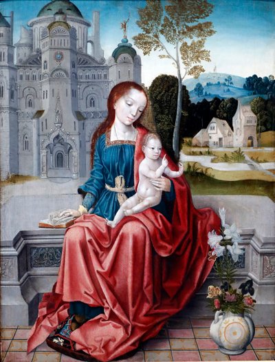 处女与儿童，细节，1520-30 作者 不明