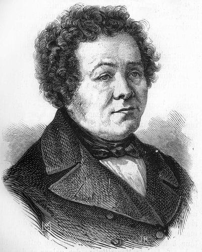 Adolphe Crémieux（1796-1880）的肖像，法国政治家。 作者 未知艺术家