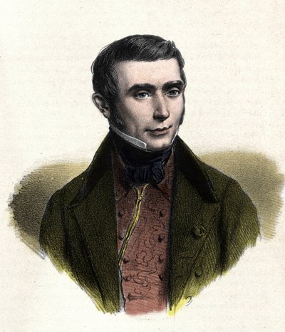 尤金-斯克里伯（1791-1861）的肖像，法国道德喜剧作家。 作者 未知艺术家
