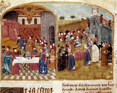 the funeral of Alexander the Great, the dissection and the miniature burial taken from “” Book of Facts of Alexander the Great”” by Quintus Curtius Rufus (1st century) 作者 未知艺术家