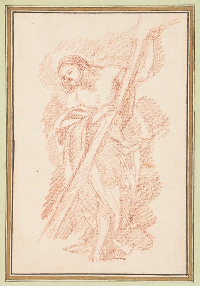 素描，基督站立，约 1759-70 年 作者 未知艺术家