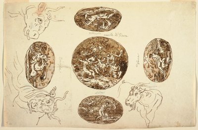 绘图，木星契约，用于天花板，1812 年 作者 未知艺术家