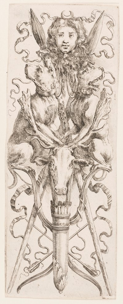版画，装饰品或怪人（怪人装饰品），约 1653 年 作者 未知艺术家