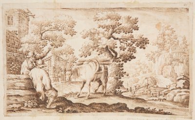 乡村风光 作者 未知艺术家