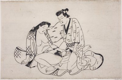 春宫画册上的一张纸 作者 未知艺术家