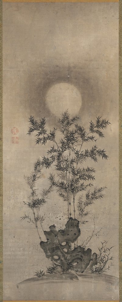 月光下的竹子 作者 未知艺术家