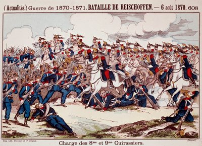 Battle of Worth, on 6 August 1870 in the opening stages of the Franco-Prussian War (Engraving) 作者 未知艺术家