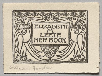 书签：Elizabeth M. Leete 作者 未知艺术家