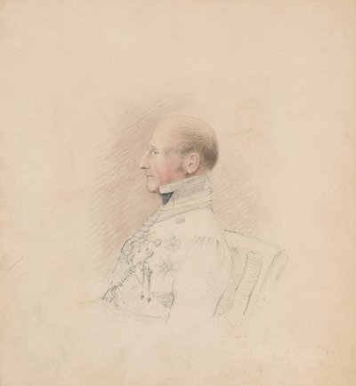 准将加尔布雷斯-洛里-科尔爵士（1772-1842），约1835年（铅笔和水彩画）。 作者 未知艺术家