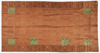 锦缎，丝绸。佛教僧侣的袍子，有补丁；kesa 作者 未知艺术家