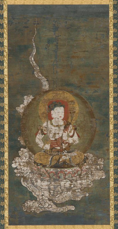 佛教神灵：极乐世界（<em>文殊师利</em>）。 作者 未知艺术家
